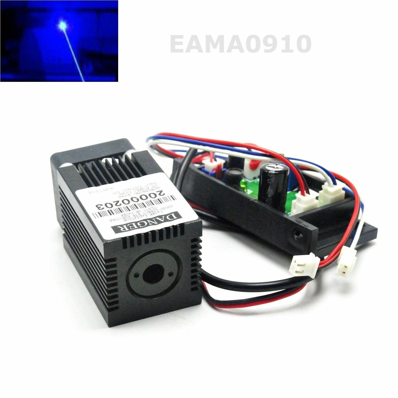 Diode Laser Module - 445nm 450nm 300mW 12V وحدة صمام