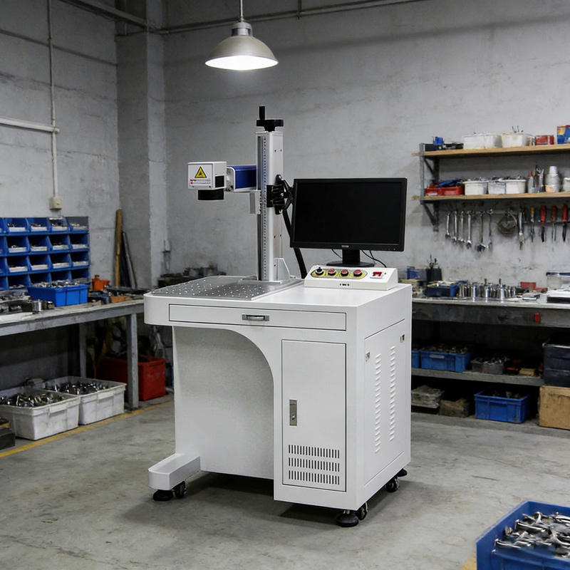آلة نقش بالليزر الليفي 50 واط  - مراجعة Industrial Laser Marking وسعره