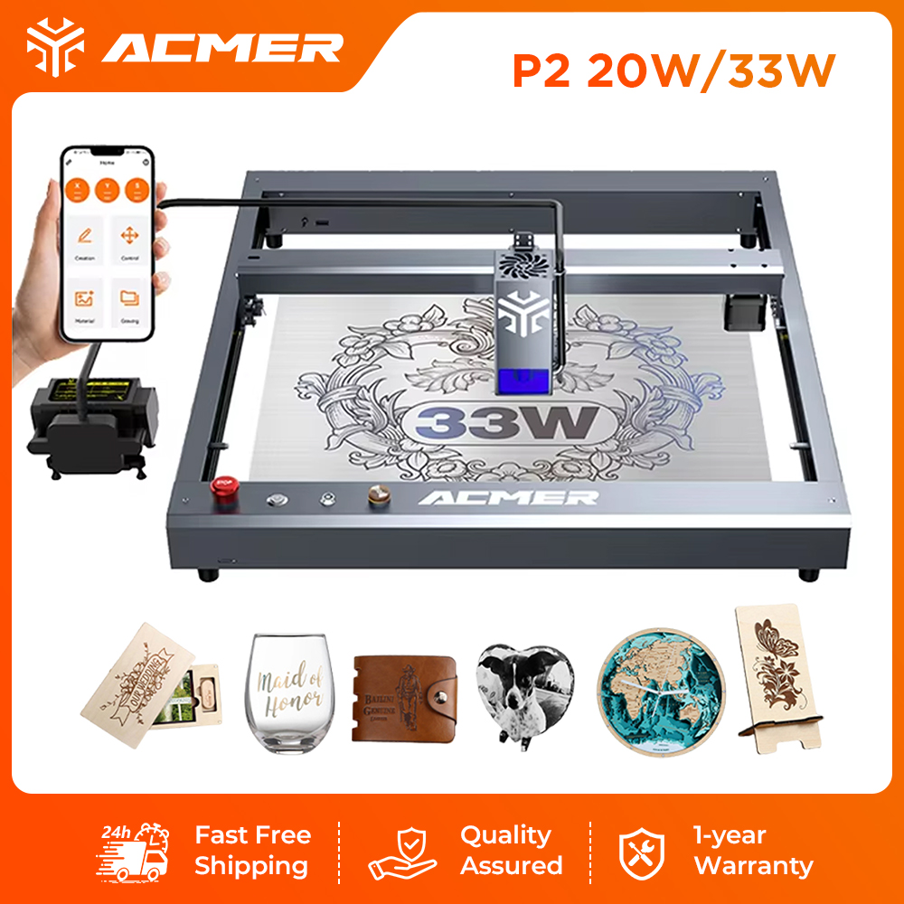 آلة النقش والقطع بالليزر ACMER - مراجعة Industrial Laser Guide وسعره