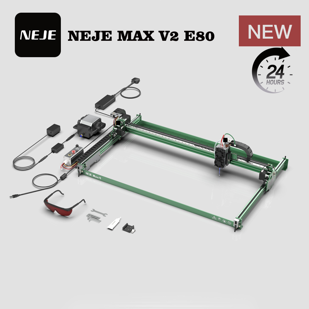 ماكينة النقش بالليزر NEJE MAX  - مراجعة Industrial Laser Engraver For Wood وسعره