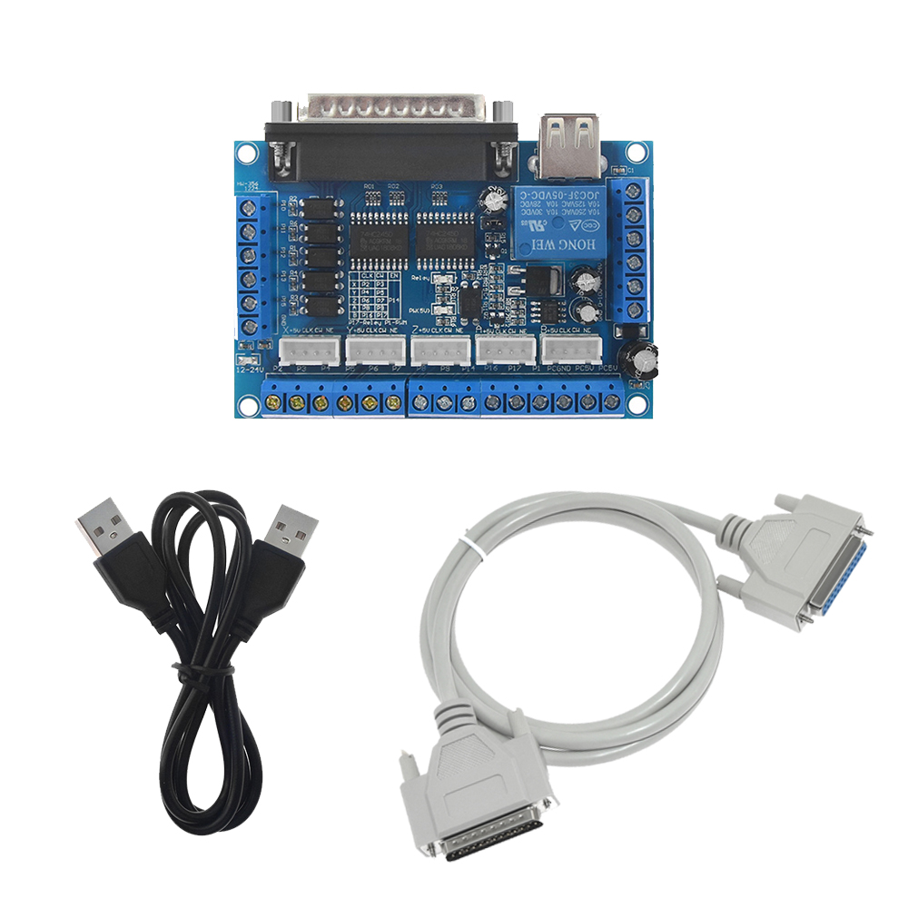 وحدة تحكم mach3 cnc 5 محاور ،  - مراجعة Breakout Board Mach3 وسعره